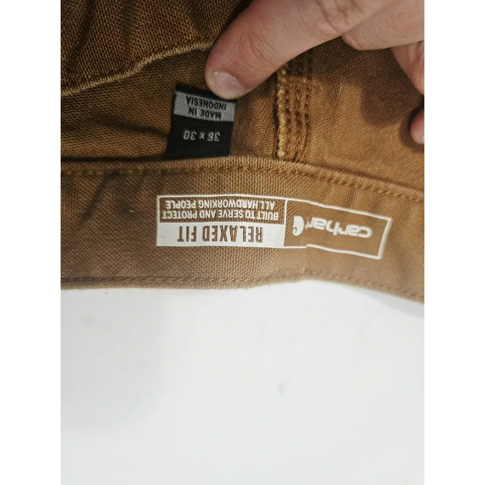 USA Union Made Carhartt Double Knee Pants Relaxed Fit‎ 36x30 Fit Carpenter